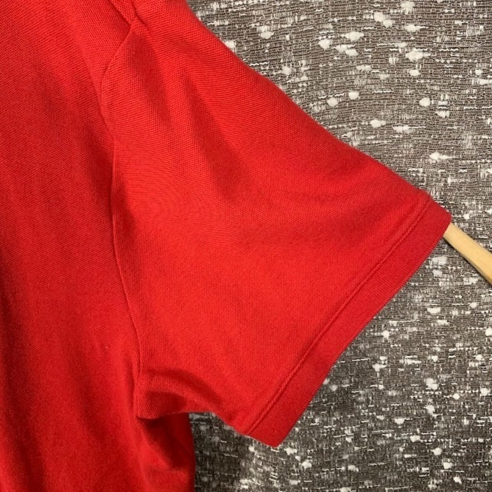 Vintage Nike Red Polo Shirt Red/Gold Swoosh Logo Preppy Sportswear Men's XXL - Picture 3 of 9